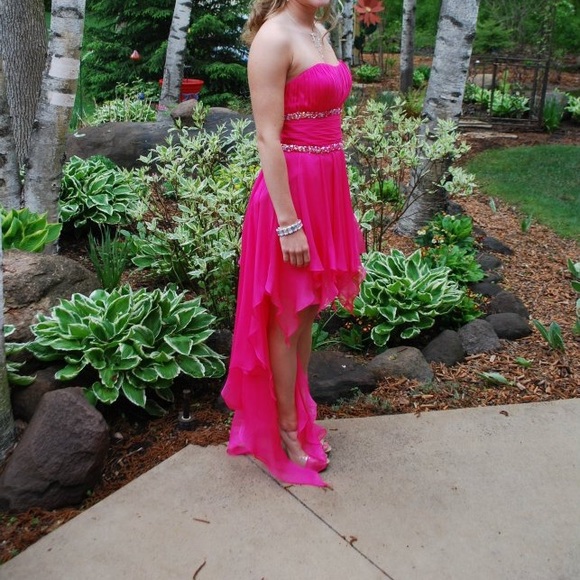 Cache High Low Pink Dress - Picture 3 of 6